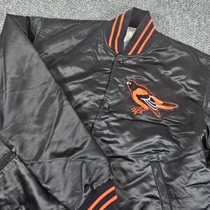 STARTER Black and Orange Bomber Jacket